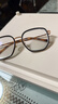 WAN XIN防蓝光眼镜框配近视镜片送男女时尚金属TK1 31306黑银 配万新1.60较薄非球面树脂镜片 实拍图