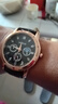 【网红爆款】商务腕表石英运动表休闲皮带男女手表 黑色 实拍图