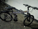 凤凰（Phoenix）可折叠山地车自行车成人男女新款式学生12到18岁变速越野软尾单车 辐条轮/折叠双避震【密封全轴承】钢架肖灰 24寸-27速【身高138-168cm】 实拍图