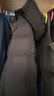 雪中飞羽绒服男冬季高冲绒加厚连帽防寒服潮流简约纯色百搭保暖羽绒外套 黑色 XL (180) 实拍图