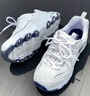 斯凯奇（Skechers）女鞋小白熊女士休闲鞋子厚底增高百搭运动软底老爹鞋女99999863 白色/海军蓝色/WNV 37.5 实拍图