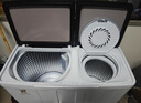 小鸭牌洗衣机半自动双桶双缸家用大容量小型租房宿舍波轮脱水甩干两用双杠省电老式强动力易操作以旧换新 18.5公斤【洗12+脱6.5玻璃面板终身联保】金 实拍图