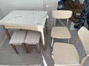 林氏家居简约岩板餐桌实木腿桌LS599R2-A折叠餐桌+S3-A餐凳*2+S1-A餐椅*2 实拍图