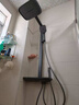 希箭（HOROW）易洁软胶大顶喷增压四功能淋浴花洒A7 冷热方管-枪灰色 实拍图