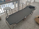 折叠床单人床办公室简易午休神器床多功能便携躺椅成人午睡行军床 灰色170-18管56床含头枕 实拍图