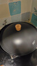 苏泊尔（SUPOR）炒锅有钛铁不粘无涂层炒菜锅精铁锤纹老式厨房铁锅燃气电磁炉通用 适合3-6人【免开锅】 34cm 实拍图