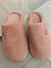 京东京造【厚底防滑】棉拖鞋女秋冬拖鞋室内居家毛拖保暖半包粉红色38-39 实拍图