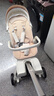 smartstroller遛娃神器婴儿推车可坐可躺轻便折叠双向高景观0-6岁用宝宝溜娃车 香槟白(铝合金车架+3D舒适透气) 实拍图