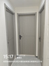 室内门免漆木门卧室门和门框一套实木复合门家用平开门套装门入户门套 【爆款促销】碳晶门模压款 标准套装门（门扇+2公分实木复合门套+标配五金） 实拍图
