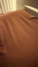 京东京造意式瓷磨四件套 60支长绒棉磨毛A类100%纯棉全棉床单被套床上冬天保暖双人 1.8m枫叶棕 实拍图