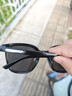 CAPONI偏光GM墨镜男女太阳镜近视开车眼镜防紫外线套镜明星大脸可配度数 黑框-0度（升级偏光更高清） 实拍图