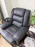 秉绪头等太空沙发单人沙发舱电动功能躺按摩懒人沙发可睡觉电竞沙发椅 黑色猫抓皮 手动坐躺 实拍图