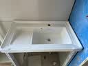 帝鹏陶瓷一体盆洗衣池洗衣盆带搓板洗漱台阳台卫生间洗脸洗手盆洗衣槽 81*48左搓衣盆+下水器套装 实拍图