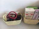首饰盒仿藤编桌面饰品杂物收纳厨房储物筐零食收纳浴室洗澡收纳框 2个装 实拍图