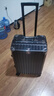游乐者行李箱男女学生铝框拉杆杯架行李箱旅行登机皮箱万向轮大容量托运 暗夜黑-加厚耐用铝框【可坐人】 26英寸 实拍图