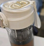 富光一键弹盖磁弹泡茶杯Tritan材质茶水分离杯塑料水杯子白色720ml 实拍图
