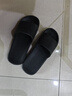 京东京造【抗菌皮纹拖】eva软弹家居防臭浴室新款拖鞋男士 黑色 40-41 实拍图