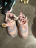 B.Duck小黄鸭儿童运动鞋冬季男女童潮鞋短绒保暖二棉跑鞋3044A粉紫28 实拍图