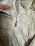 鸭鸭秋冬新款轻薄羽绒服女短款无领薄款修身时尚外套KXM 米白色 XL 实拍图