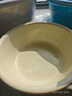 新款圆形家用洗脸盆加厚卫生间厨房洗衣洗菜洗脚宿舍泡脚盆 奶油黄 加大号【直径39.5CM】 实拍图
