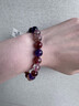 斐绮【招财】天然紫发晶超级七手串紫红超七三轮骨干水晶手链紫钛晶 【7A】9MM（默认手围15CM） 实拍图