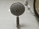 四季沐歌（MICOE）增压淋浴花洒喷头套装 浴室大面板淋浴头电镀手持花洒三件装HS122 实拍图