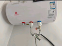 樱花雪白色家用热水器电热水器出租房卫生间洗澡沐浴储水式速热省电40升/50/60/80/100圆桶二级能效 40升高配+三重防电+指导安装 实拍图