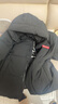 鸭鸭（YAYA）孙颖莎同款时空道宇系列三防羽绒服男女短款新款加厚面包服外套 星空黑色 M (建议110-130斤) 实拍图