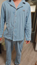 雅鹿男士睡衣男春秋2025新款纯棉长袖大码全棉可外穿家居服套装 NSWJH-梦幻蓝 【7A抗菌纯棉】 L 【建议体重100-120斤】 实拍图