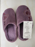 回力棉拖鞋男秋冬季灯芯绒居家鞋女中国风防滑家用情侣款加绒保暖拖鞋 紫色 36-37 【标准码】 实拍图