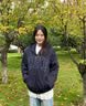 盖璞（GAP）男女装春款LOGO仿羊羔绒宽松连帽衫卫衣美版789781 海军蓝 S 美码  M亚洲码175/92A 实拍图