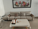 全友家居 家用客厅沙发四人位现代简约实木框架直排式一字科技布沙发 实拍图