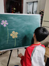 得力(deli) 60*90cm小黑板家用写字板 办公学校教室用粉笔小白板绿板广告牌33683 实拍图
