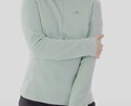 迪卡侬（DECATHLON）摇粒绒外套女抓绒衣保暖户外运动加厚秋冬冲锋衣内胆 半拉链-绿色 S 实拍图