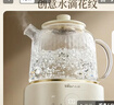 小熊（Bear）全玻璃壶体养生壶恒温壶 办公室多功能煮茶壶花茶壶 0金属养生杯 24h预约24h保温 1L YSH-P10Q7 实拍图