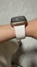Apple/苹果 Watch Series 10 智能手表GPS款42毫米玫瑰金色铝金属表壳淡桃粉色运动型表带S/M MX1R3CH/B 实拍图