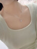 唯一（Winy）四叶草999纯银项链女款轻奢莫桑钻吊坠生日礼物送女朋友老婆首饰 实拍图