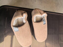回力纯色全包棉鞋情侣室内外防滑保暖棉拖鞋HLX0233棕色42-43码 实拍图