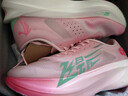 乔丹QIAODAN飞影PB4.0专业马拉松竞速跑步鞋碳板跑鞋运动鞋男 樱花粉/极光绿 -樱花 41 实拍图
