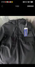 罗蒙（ROMON）鹅绒羽绒服男中长款加厚保暖可拆连帽冬季外套男Q26黑色185 实拍图