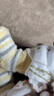 幸孕日新生婴儿袜子春秋款0-3个月6加厚保暖秋冬季初生男女宝宝中筒棉袜 秋冬婴儿袜三双/黄色 0-6月 实拍图