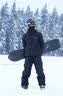牧途雪2026新款滑雪服套装单板双板保暖夹棉防水防风时尚透气男女套装 黑色套装（男女同款） M （60-70kg） 实拍图