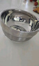 贝瑟斯不锈钢碗 汤碗面碗 双层隔热餐具防烫儿童碗10个装12.5cm耐摔饭碗 实拍图