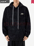 JEEP SPIRIT吉普卫衣男连帽秋季休闲宽松长袖T恤男打底衫男 黑色加绒 XL 实拍图