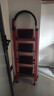 忆琳居梯子家用安全人字梯折叠梯伸缩多功能楼梯便捷扶梯加厚红色四步 实拍图