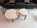 全友（QUANU）【迷瞪直播间】125023小日子 奶油风家用客厅阳台网红圆形小茶几 矮圆茶几 实拍图