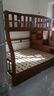 琛悦居【一天速发】胡桃木上下层全实木儿童上下床铺高低双层子母床 梯柜款 上铺宽1.4米下铺宽1.6米 实拍图
