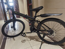 凤凰（Phoenix） 凤凰自行车可折叠山地车路虎男士成年人变速女式越野公路单车 条轮消黑/折叠双避震/全竞速轴承 26寸24速【参考：158-188cm】 实拍图