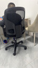 得力（deli）4900S 人体工学靠背办公椅/电脑椅/职员椅 可升降转椅舒棉坐垫 黑 实拍图