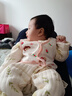 婧麒（JOYNCLEON）新生婴儿衣服秋冬季初生宝宝连体衣纯棉夹棉加厚哈衣爬服冬装 花田小兔 66cm 实拍图